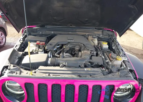 2020 Jeep Wrangler Unlimited Willys 4X4 z USA, uszkodzony, nr VIN 1C4HJXDG0LW182333